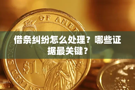 武汉借条纠纷怎么处理？哪些证据最关键？