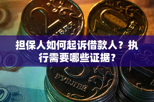 武汉担保人如何起诉借款人？执行需要哪些证据？