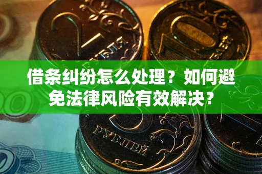 武汉借条纠纷怎么处理？如何避免法律风险有效解决？