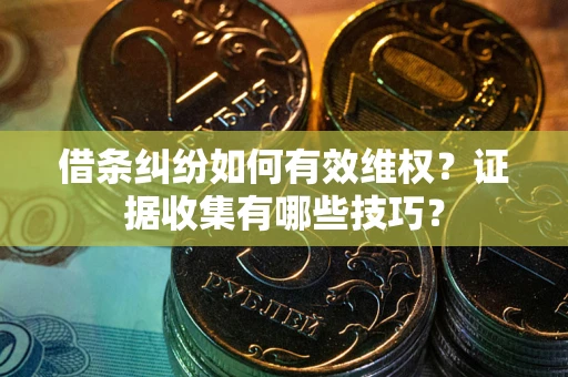 武汉借条纠纷如何有效维权？证据收集有哪些技巧？