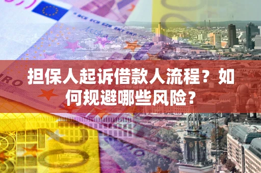 武汉担保人起诉借款人流程？如何规避哪些风险？