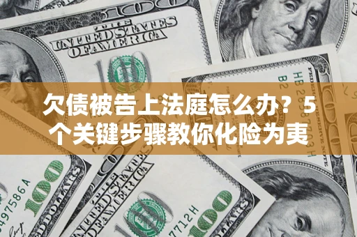 武汉欠债被告上法庭怎么办？5个关键步骤教你化险为夷