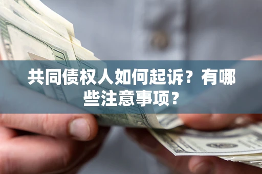 武汉共同债权人如何起诉？有哪些注意事项？